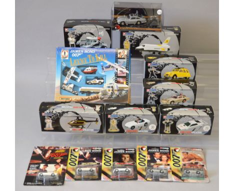 14 x James Bond diecast models: seven Corgi James Bond Collection 007; Matchbox Licence to Kill set; four Corgi carded models