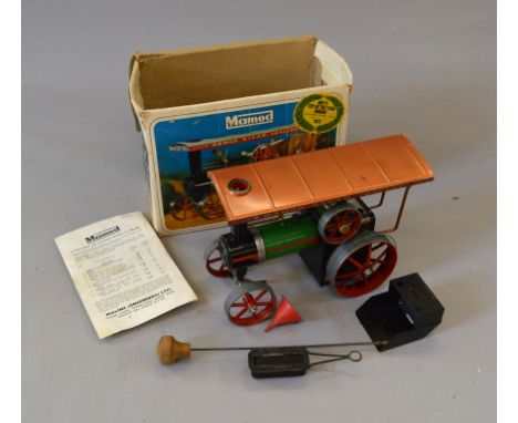 Mamod TE1a Steam Tractor. Appears G, has been fired, boxed.