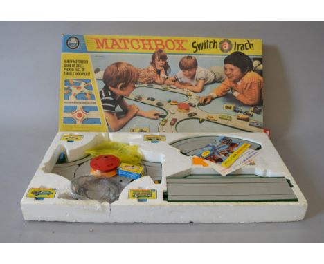 A boxed "Matchbox 'Switch a Track'"  set, unchecked for completeness in P/F box, including five boxed '1-75' series models, f