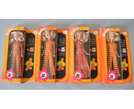 Four Flair/Model Toys Mary Quant Daisy dolls: three Bees Knees; Cherry Pie. All E in G-VG boxes. (4)