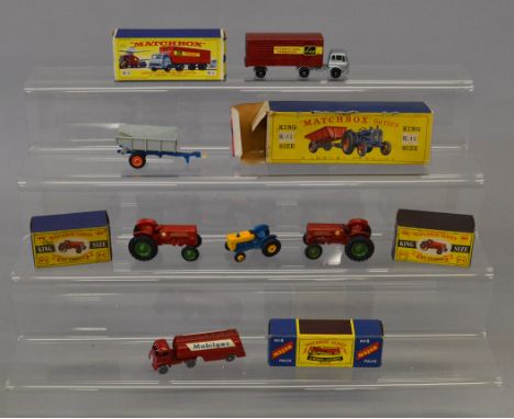 Two  boxed Matchbox diecast models from the 'Major Pack' range, M-2 Articulated Freight Truck, 'Lep' black base and M-8 Mobil