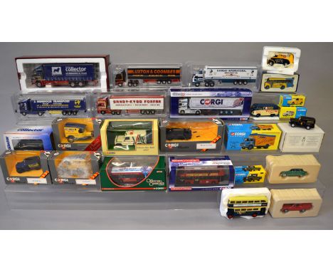 Twenty six boxed diecast Corgi models, most of which are 'Corgi Collector Club' special issues, including a CC18108/A Scania 