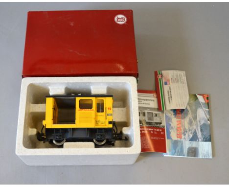 G gauge, LGB 27410 RhB Tractor Loco. G, in need of clean, boxed. 