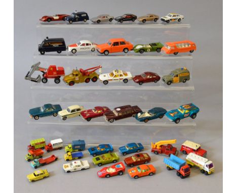 A group of unboxed diecast models by Corgi, Dinky, Lone Star and others, with varying degrees of play wear condition of model