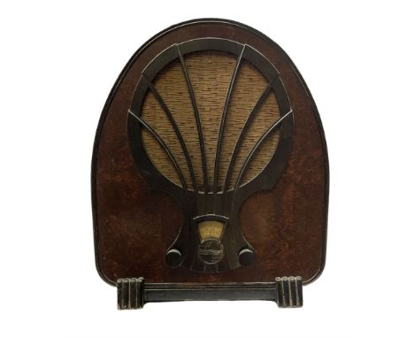 Philips 830A Super Inductance Art Deco arched top radio, H48.5cm