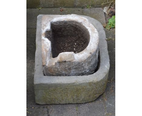 Stone trough and a small stone trough