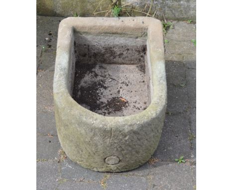 Bow fronted stone trough