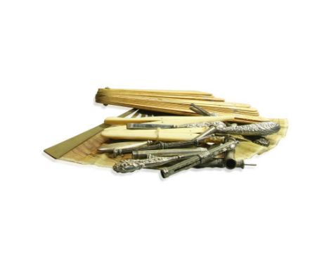including button hooks, manicure tools, glove stretchers, fans etc 
