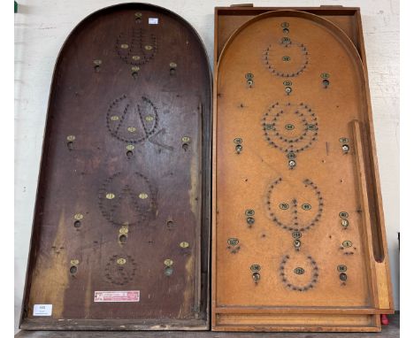 Two bagatelle boards 