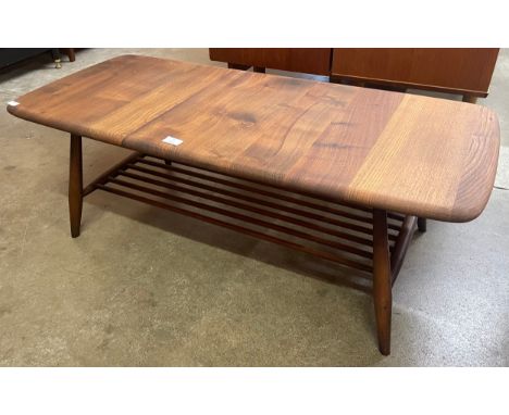 An Ercol elm and beech Windsor coffee table 