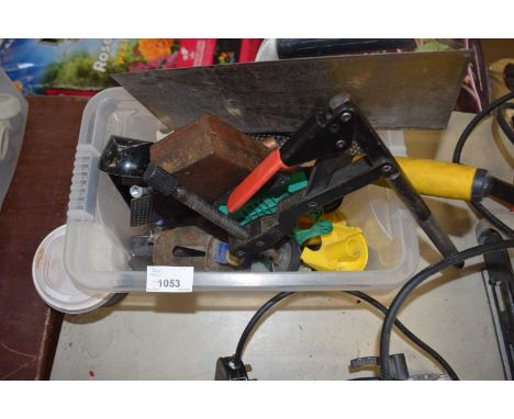 Mixed box of various hand tools, planes etc