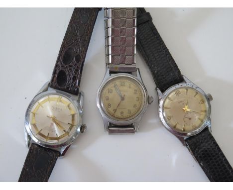 Tosca, Solo and one other Steel Cased Gent's Manual Wristwatches, running 