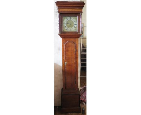 Parkinson of Lancaster _ An Eighteenth Century 30hr Longcase Clock, the 10 inch dial with single hand, brass  spandrels and s