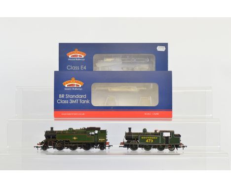 Two Bachmann Branch-Line OO gauge DCC locomotives, 31-976 BR Standard Class 3MT Tank 8205 BR Lined Green Late Crest and 35-07