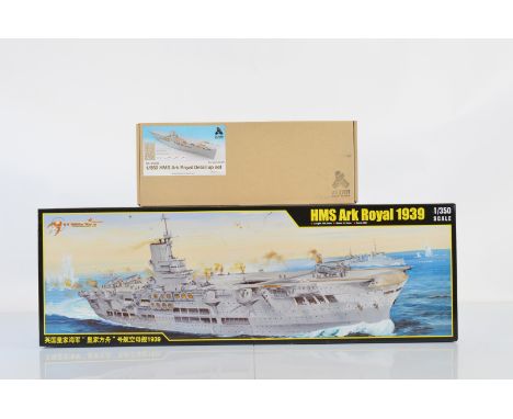 Merit 1:350 scale model kit, 65307 HMS Ark Royal 1939 with Tetra SE-35009 Detail-Up Set (Contents not checked for completenes