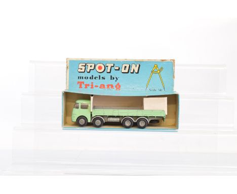A boxed Tri-ang Spot-On 109/3 ERF 68G,  with Flat Float  with Sides  in light green, appears generally F/G, with wear to the 