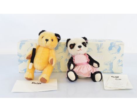 Two boxed Steiff bears, limited edition 01325 Sutty and Sue with certificates (2)