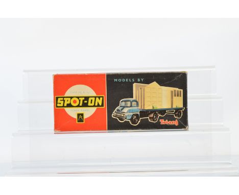 A boxed Tri-ang Spot-On 111A/OG Ford Thames Trader. with Articulated Flat Float and Garage kit in light blue, appears G+/VG. 