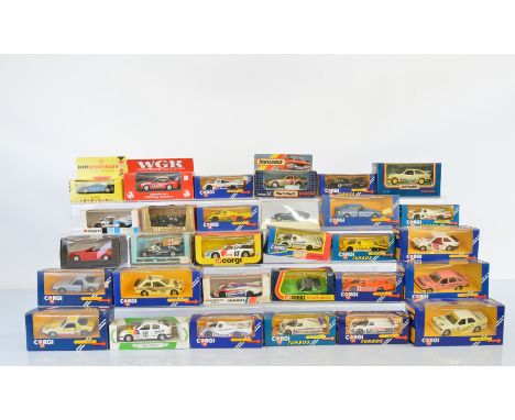 A mixed lot of boxed diecast models, mostly Corgi examples including 314 Fiat X1/9 Bertone, Oro, Models of Yesteryear, Onyx, 