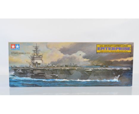 Tamiya 1:350 scale model kit, 78007 US Aircraft Carrier CVN-65 Enterpise (Contents not checked for completeness)