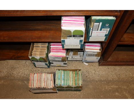 Eight boxes containing various Ordnance survey maps 