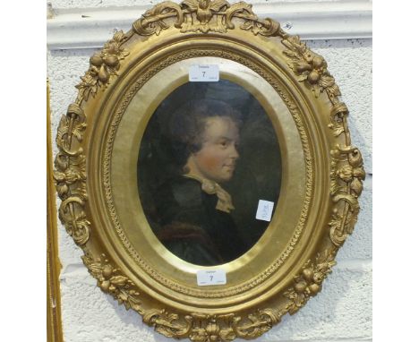 After James Northcote RA, 'Portrait of Christopher Brooking', an oil on photographic reproduction by Mr Villiers, Totquay 185