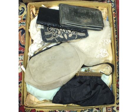 Various textiles, clothes, soft toys and miscellaneous items.