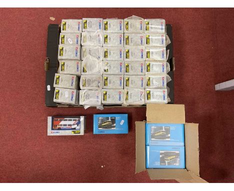 Thirty Eight Diecast Model Buses by Sunbeam Models - Corgi. Comprising of #91843 Cardiff Metrobus (6), #91839 Badgerline Metr