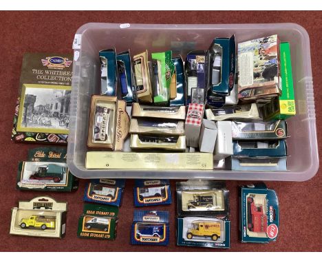 Approximately Fifty Diecast Model Vehicles by Lledo, Corgi, Matchbox, Boxed.