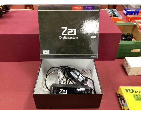 A boxed Fleischmann/Roco Z21 Digital control system for spares or repair, untested.