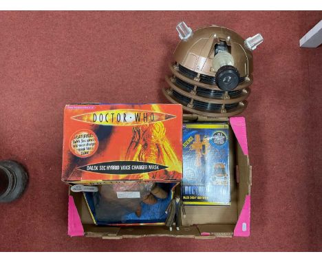 Doctor Who Interest to include Character Dalek Sec Hybrid &amp; Dalek Voice Changer Masks, untested. Trends Dalek Enemy Ident