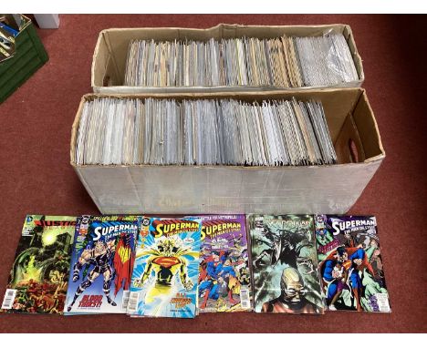 Approximately Five Hundred and Fifty Modern Comics by Marvel, DC,Dark Horse, Valiant and other including Superman The Man of 