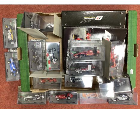 Seventeen 1:43rd Scale 'Panini F1 Collection' Diecast Model Formula One Racing Cars to include Ferrari F2007 Kimi Raikkonen 2