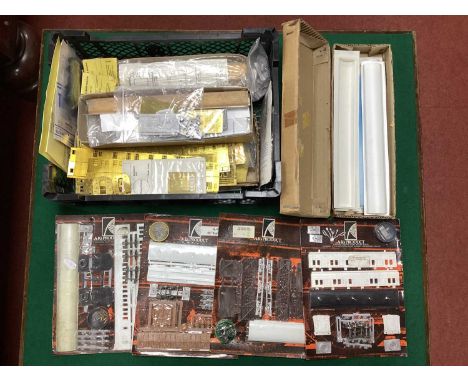 A quantity of 4mm scale rolling stock kits by K's and others, mainly with a Great Western theme, some in original packaging a