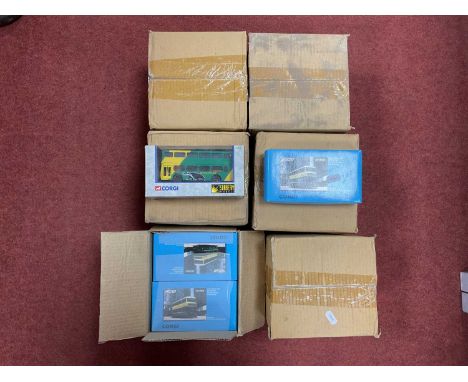 Thirty Six Diecast Model Buses by Sunbeam Models - Corgi. Comprising of #91843 Cardiff Metrobus (6), #91839 Badgerline Metrob