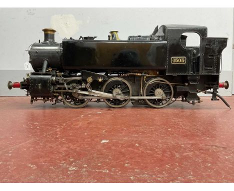 7.25 Inch Class 15XX "Paddington". A well-engineered 7.25 inch gauge live steam G.W.R Class 15X 0-6-0 pannier tank locomotive