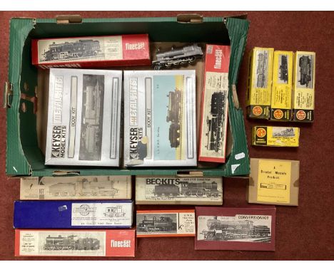 Fourteen OO gauge 4mm scale metal locomotive kits by K's, GEM, Wills and others including GEM LNWR George the Fifth class 4-4