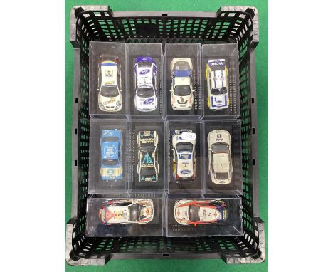 Ten 1:43rd Scale Diecast Model 'Partworks' Rally Cars - All Ford Variants to include RS200, Escort Mk1 &amp; 2, Focus WRC, ca