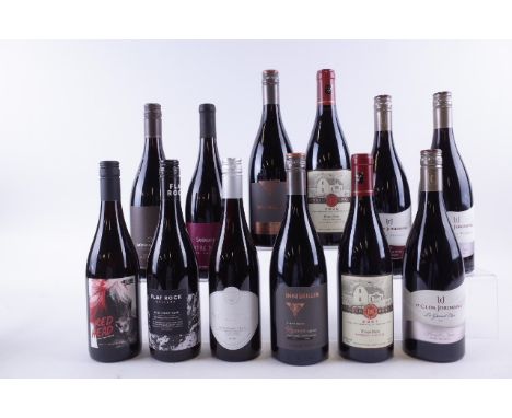 TWELVE BOTTLES CANADIAN PINOT NOIRAdamo Estate Winery Red Head 2020; Flat Rock Cellars 2021; St Cindy Roeshall Run 2020; Inni
