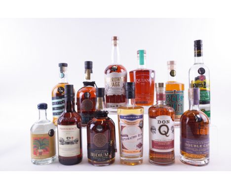 ELEVEN BOTTLES RUM AND ONE AMERICAN WHISKEYMizuho Distillery Onerum Aguni Island (50cl); Providence Haitian Pure Single 2019;