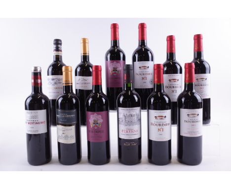 TWELVE BOTTLES RED BORDEAUXChâteau Haut Bertinerie Grand Vin 2020; Château Camille Gaucheraud Blaye Côtes de Bordeaux 2021; 2