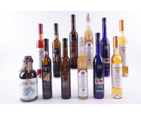 ELEVEN BOTTLES CANADIAN ICEWINE AND ONE PORTInniskillin Icewine Cabernet Franc 2019 and 2 x Gold Icewine Vidal 2019; Strewn W