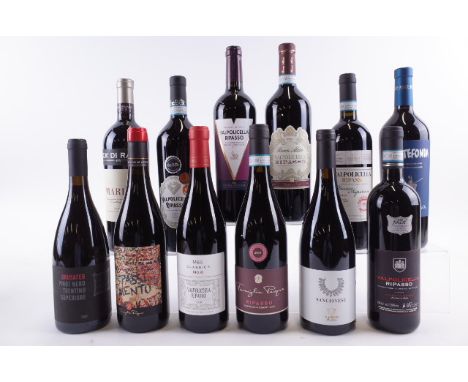 TWELVE BOTTLES ITALIAN RED WINEBrusafer Pinot Nero Trentino Superiore 2020; Pasqua Vigneti e Cantine Famiglia Pasqua Passimen