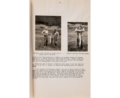 Norway.- Andrews (George) A Second Salmon Fishing Trip to Norway, June 10 to July 29, 1953, inclusive, with thirty-four actua