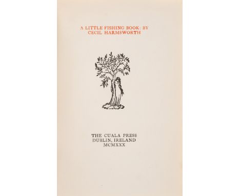 Canada.- Harmsworth (Cecil) A Little Fishing Book, first edition, one of 80 copies, title in red and black with printer's dev