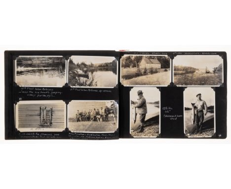 Photograph Album.- Canada & US.- [Set of 3 Albums recording Trout Fishing in Maine and Salmon Fishing in New Brunswick, Newfo