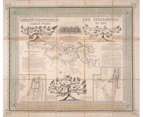 Leonard (C. W., publisher) Leonard's Chronological and Geographical Family Guide to the Holy Bible, dissected and linen backe