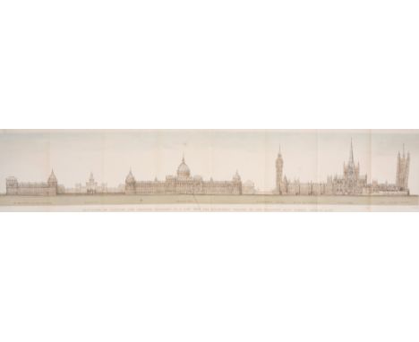 Scott (Sir George Gilbert) &amp; others. Examples of Modern Architecture Ecclesiastical and Domestic, 64 lithographed plates 