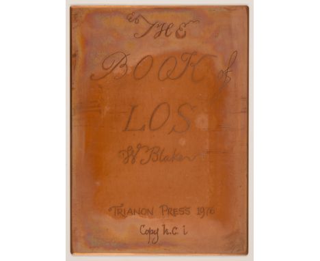 Blake (William)&nbsp;The&nbsp;Book&nbsp;of&nbsp;Los, deluxe hos commerce copy i with a set of progressive plates &amp; other 