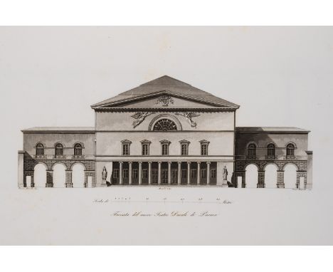 Schizzi (Folchino, Conte) Un Bel Giorno Poemetto, second edition, half-title, engraved portraits, 7 aquatint plates and plans